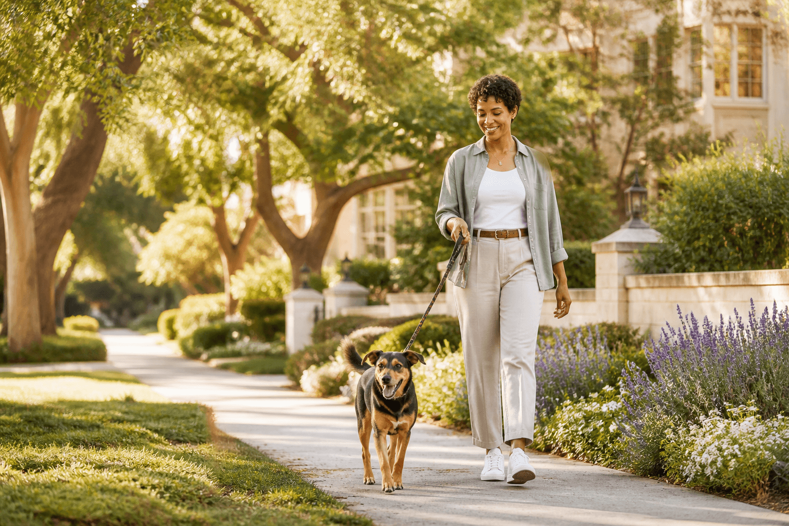 Lifestyle photography for Dog Walking